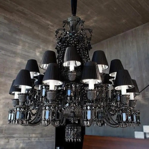 lustre en cristal à 44 bras pour hôtel et centre commercial - vue 2 sur 12