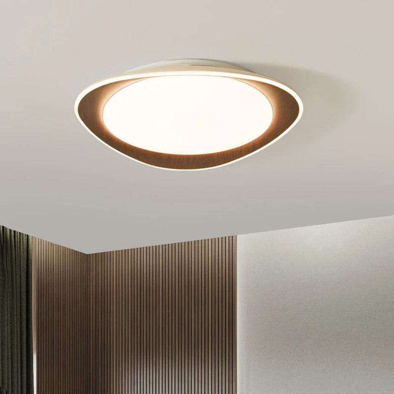 Plafonnier bois véritable chambre lumières LED décor à la maison pour salle d'étude cuisine salon