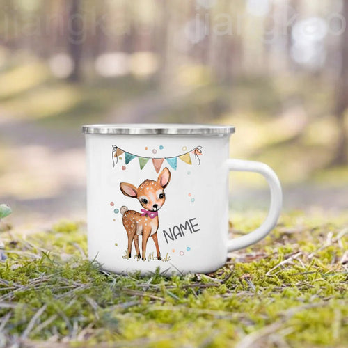 Mug enfant personnalisé motif animal style dessin animé