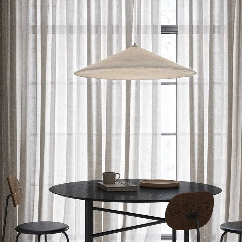 suspension en soie nordique moderne décor led luminaires suspendus en tissu - vue 4 sur 9