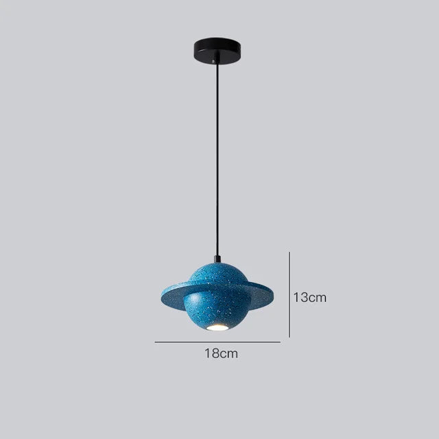 suspension en béton design mini planètes pour décoration intérieure - vue 9 sur 16