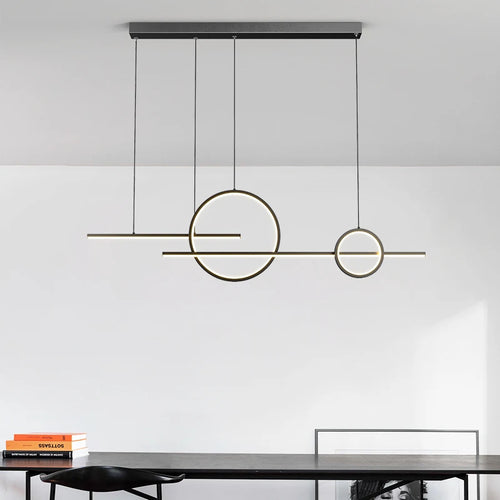 "qiyimei lampe suspension led pour bar et décoration intérieure" - vue 5 sur 10