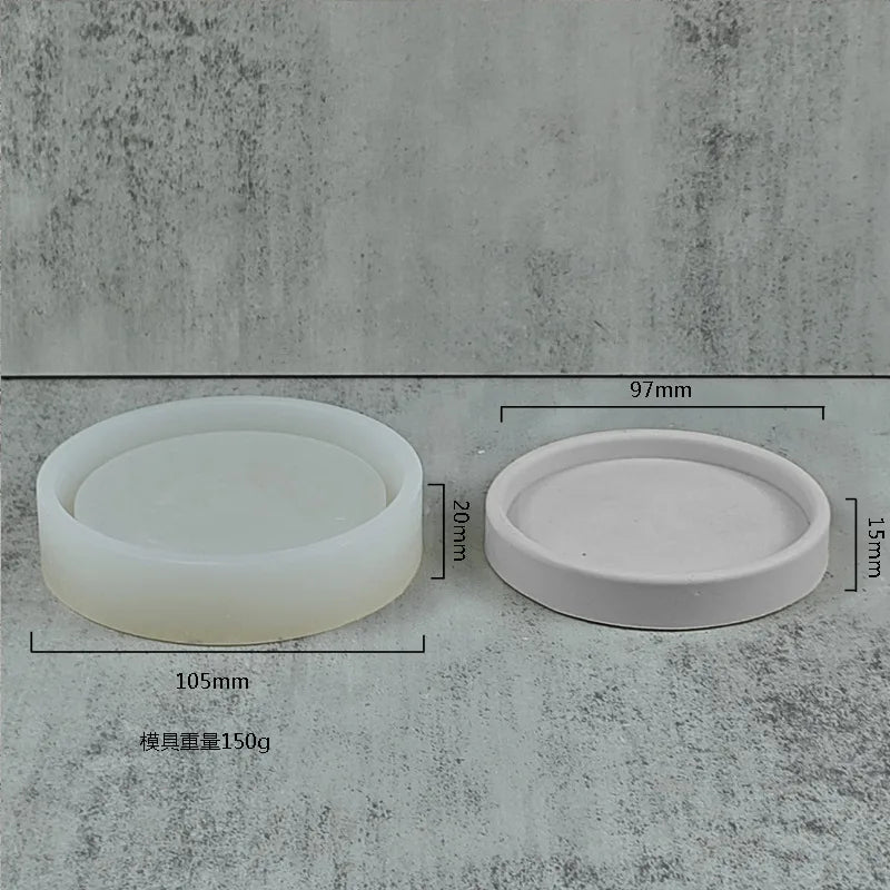 moules en silicone pour pots de fleurs en béton nordique et décoration intérieure