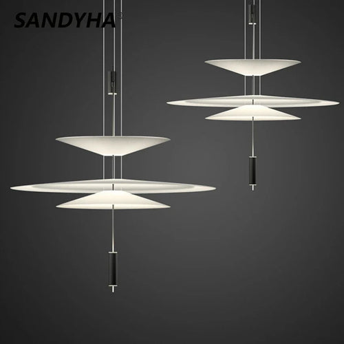 sandyha lustre style soucoupe volante led moderne décoration intérieure - vue 2 sur 15