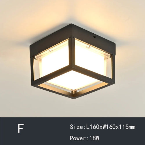 plafonnier moderne étanche pour décoration intérieure élégante - vue 5 sur 8