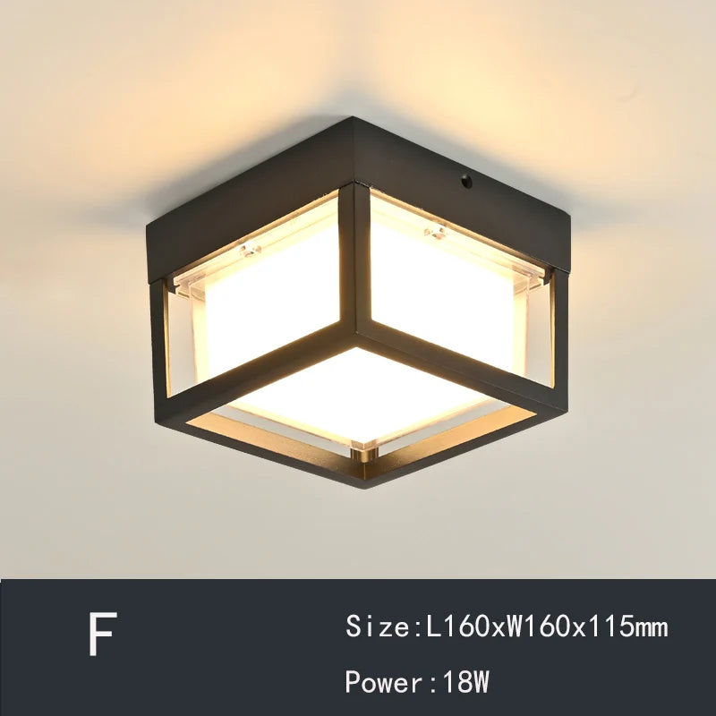 plafonnier moderne étanche pour décoration intérieure élégante - vue 4 sur 8