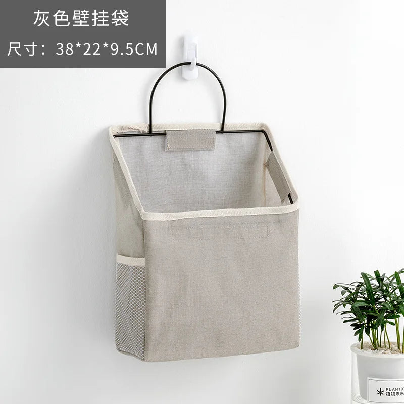 sac de rangement mural en tissu pour livres et magazines - vue 7 sur 12