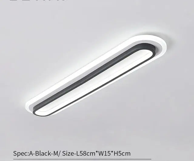 plafonnier moderne à bande led pour éclairage intérieur - vue 11 sur 12