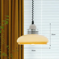 suspension en verre rétro rétractable pour décoration intérieure