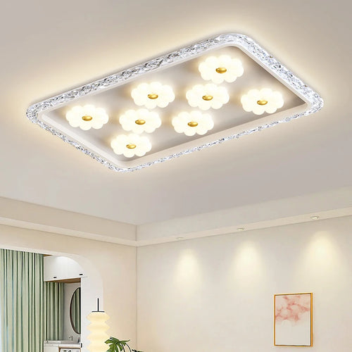 plafonnier à led moderne en cristal pour décoration intérieure - vue 3 sur 11