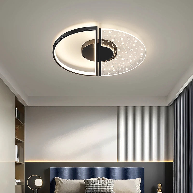 lustre led en plumes acryliques pour éclairage intérieur