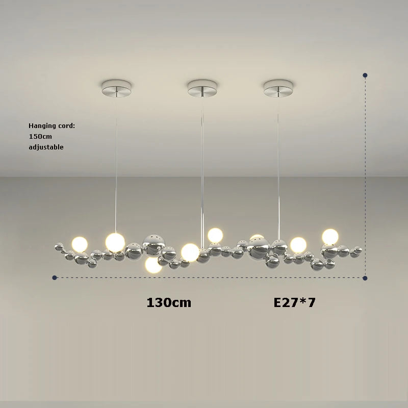 suspension led artistique à intensité variable design moderne - vue 16 sur 16