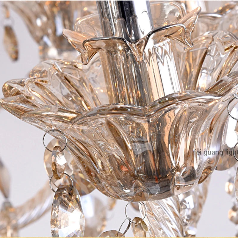lustre en cristal moderne pour intérieur élégant et raffiné - vue 6 sur 15