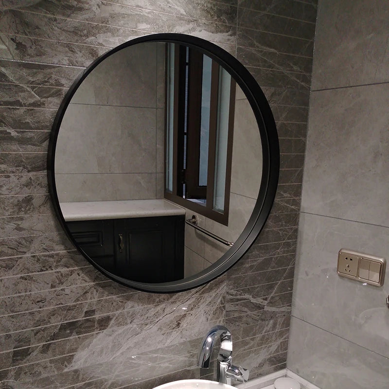 miroirs décoratifs ronds adhésifs pour salle de bain et décoration murale - vue 3 sur 11