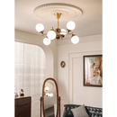 lustre en bois et verre style rétro américain pour cuisine et restaurant