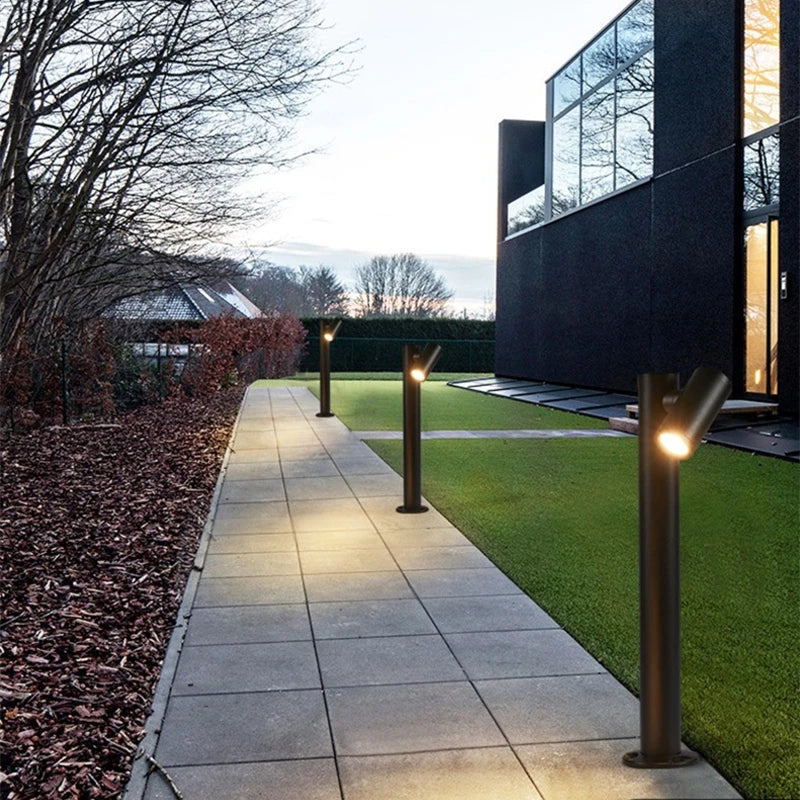 Lampe pelouse extérieure moderne et minimaliste de LED allume IP65 la pelouse de villa de jardin de cour allume l'éclairage extérieur de paysage de communauté de parc - vue 11 sur 10