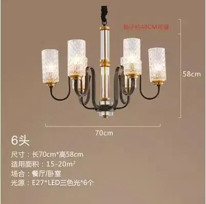 lustre rétro industriel en fer et verre suspendu à led - vue 9 sur 9