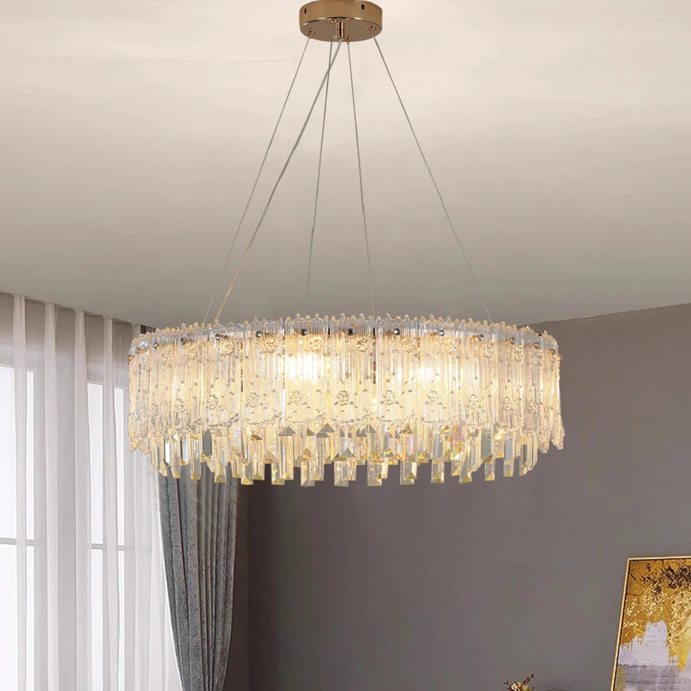 lustre moderne en cristal pour décoration haut de gamme - vue 5 sur 10
