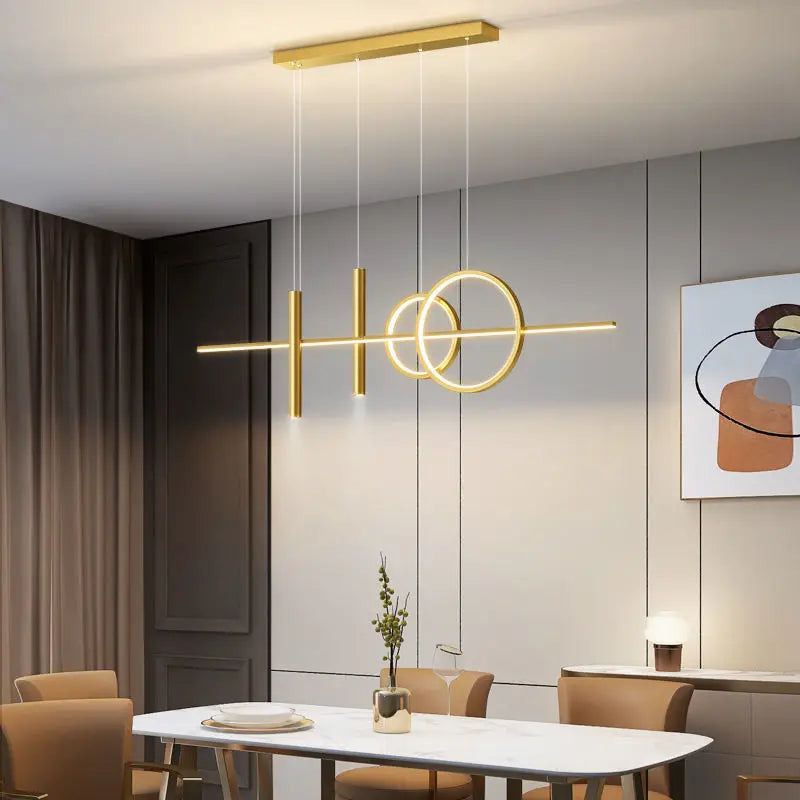 suspension moderne à led pour décoration intérieure élégante - vue 3 sur 9