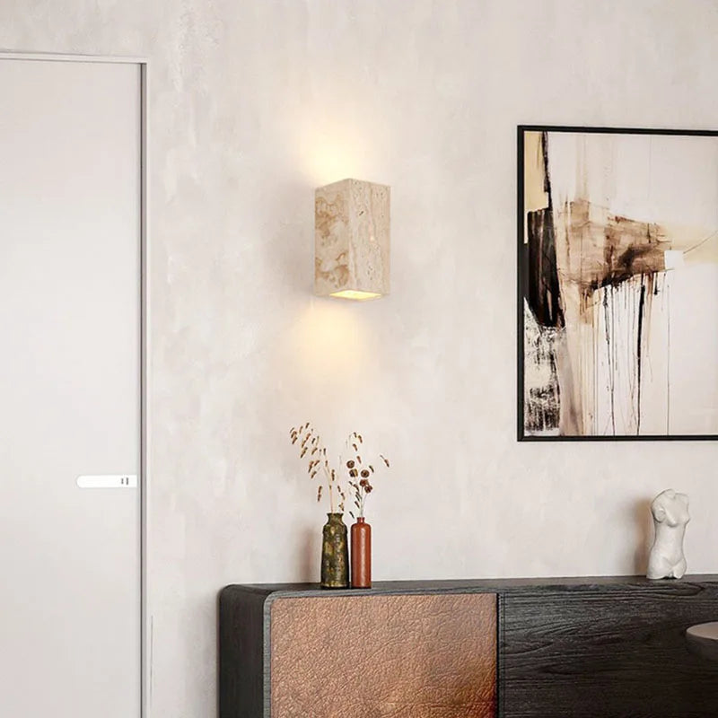 Applique murale led créative cuboïde 3000k pour escaliers allée