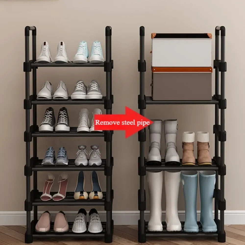 étagère à chaussures amovible multicouche pour rangement pratique - vue 4 sur 11