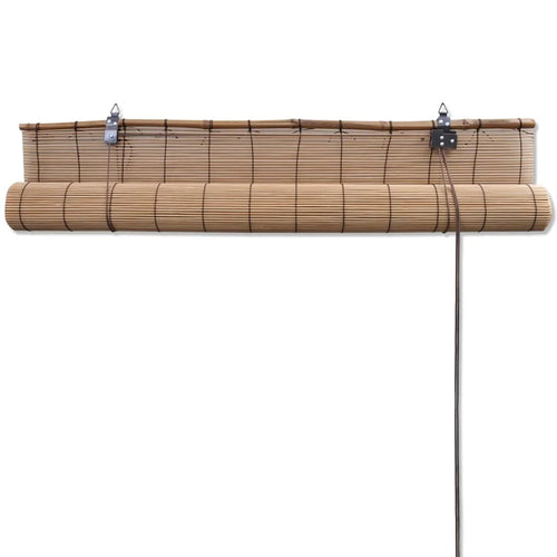 Store roulant en bambou style naturel pour fenêtre salon - vue 5 sur 6