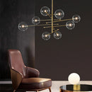 lustre nordique en verre boule pour éclairage décoratif