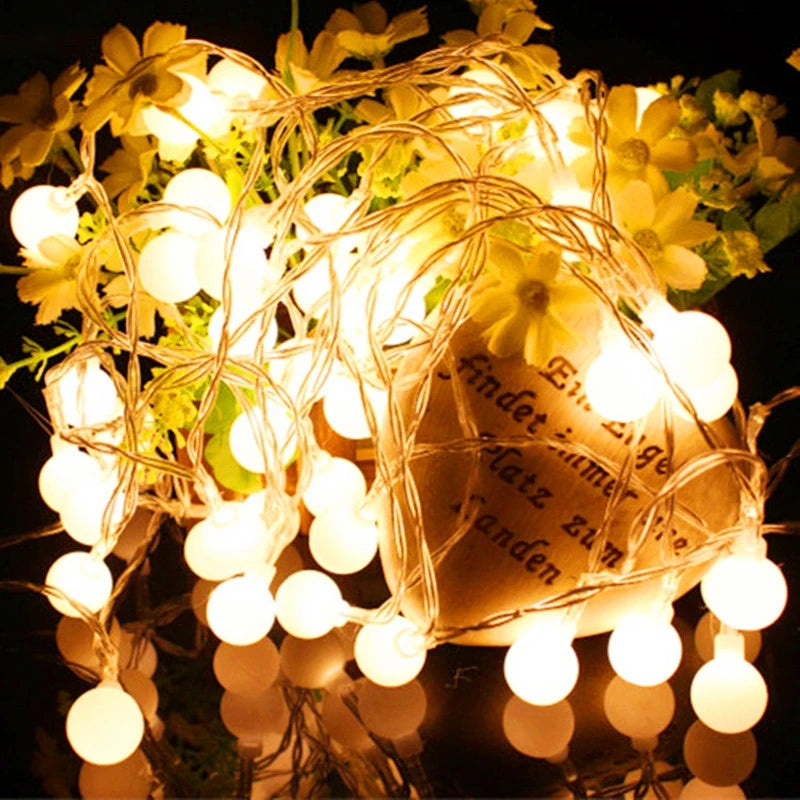 guirlande lumineuse led 10 m pour mariage jardin et décoration extérieure - vue 7 sur 9