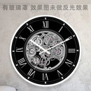 horloge murale rétro silencieuse à quartz pour restaurant américain