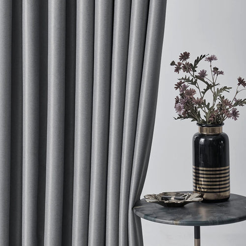 Rideau occultant plissé style classique isolation thermique salon