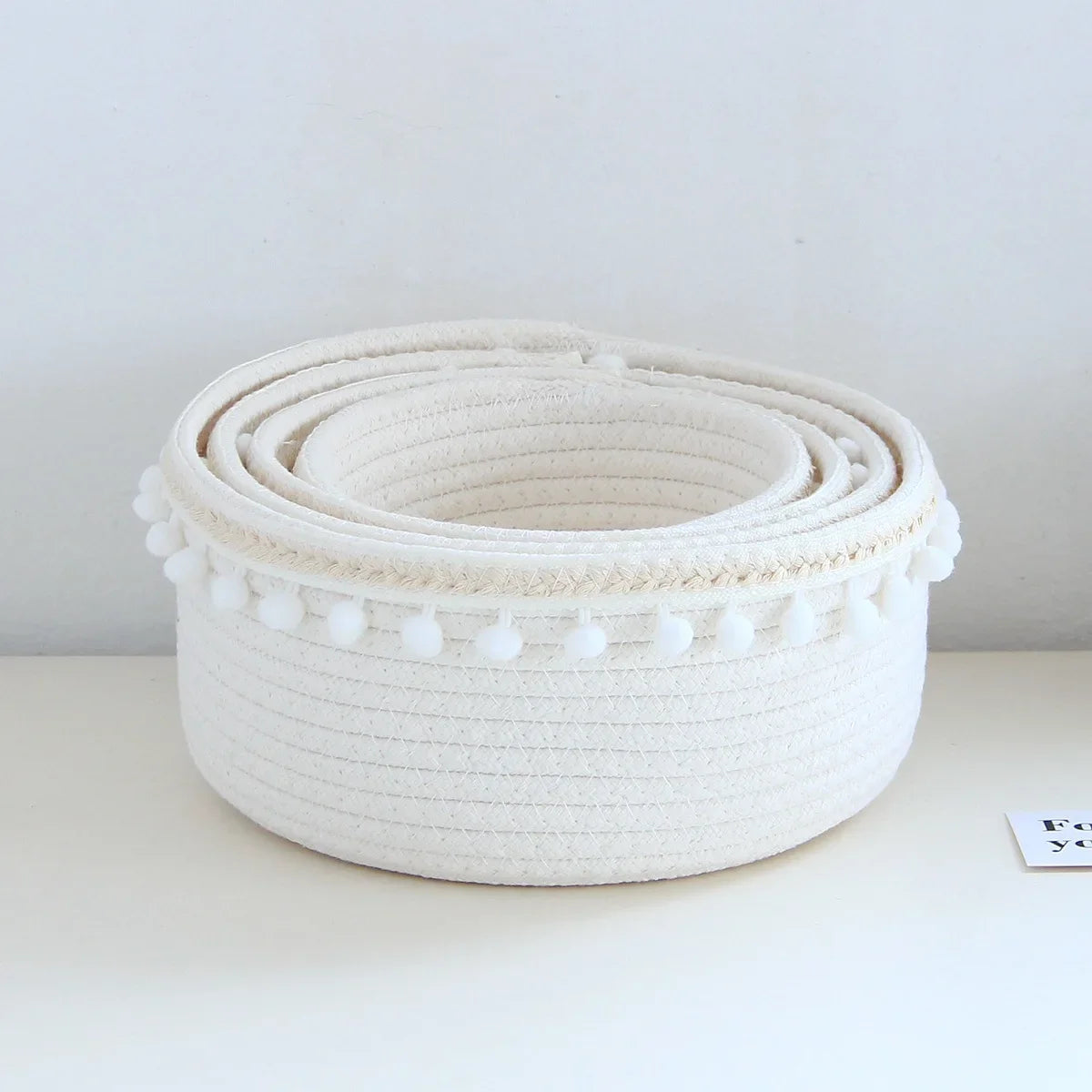 panier de rangement tissé portable pour jouets et bureau - vue 3 sur 9