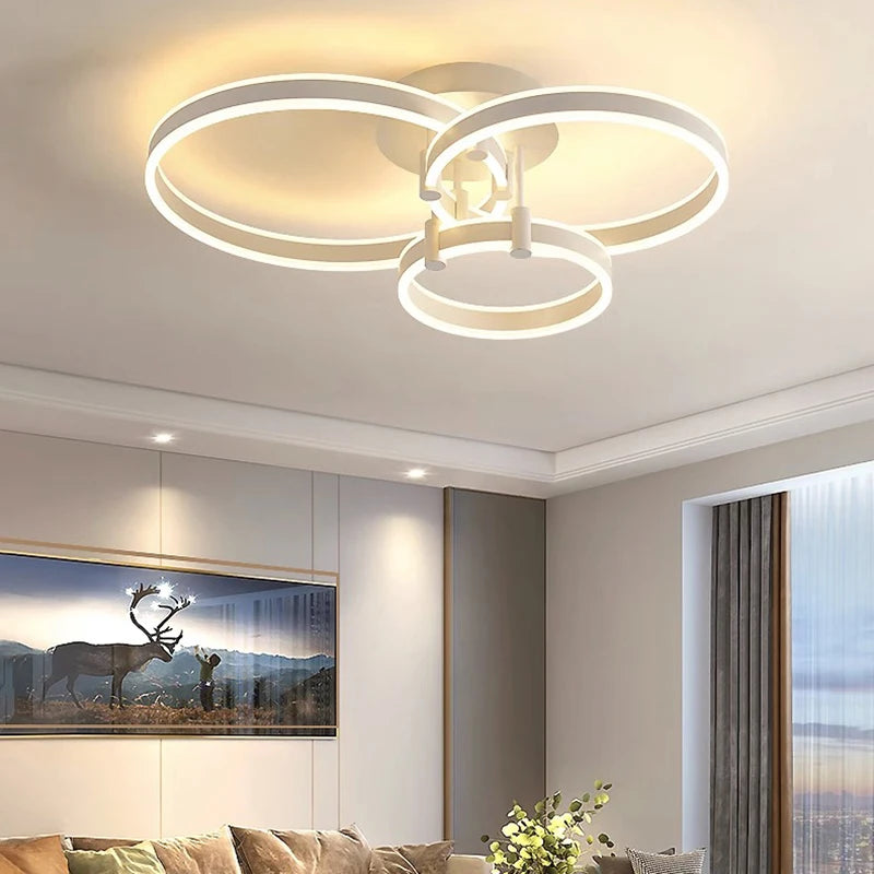 plafonnier Décoration nordique maison chambre décor lampes LED intelligentes pour salon éclairage intérieur lampara