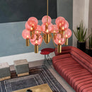 suspension design en verre pour intérieur moderne et luxueux