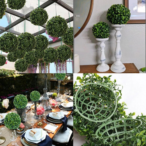 lot de boules topiaires artificielles pour décoration jardin et mariage - vue 10 sur 11