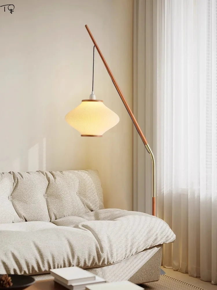 Lampadaire LED E27 de pêche médiéval au Design japonais