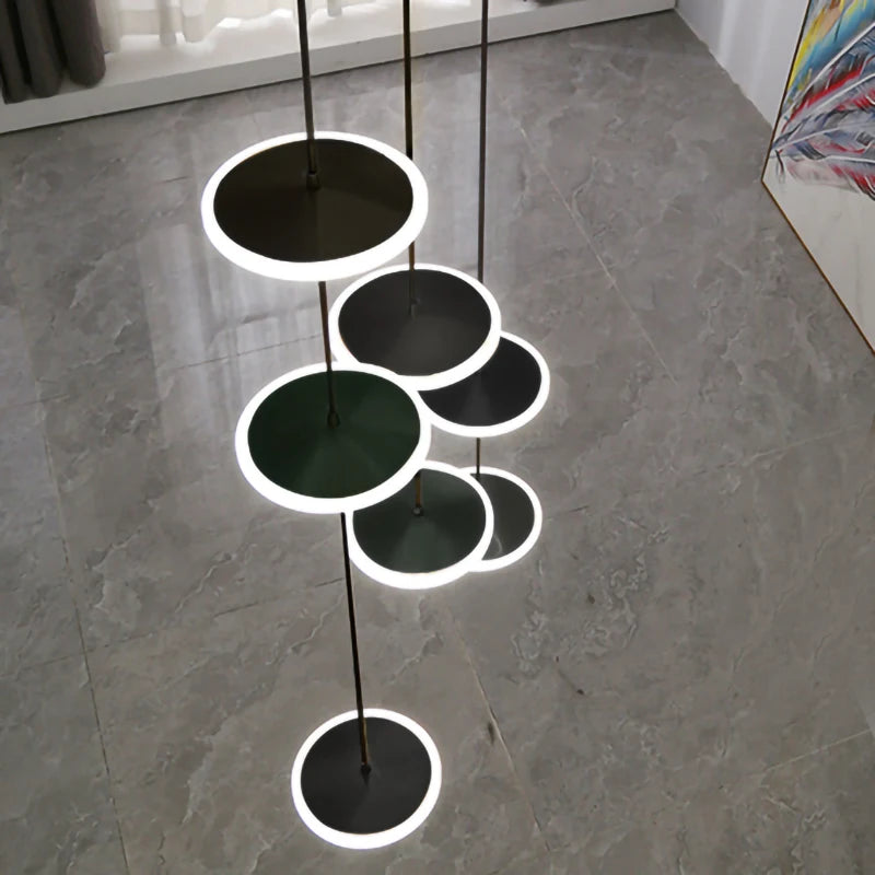 lustre moderne rond pour éclairage intérieur élégant - vue 6 sur 14