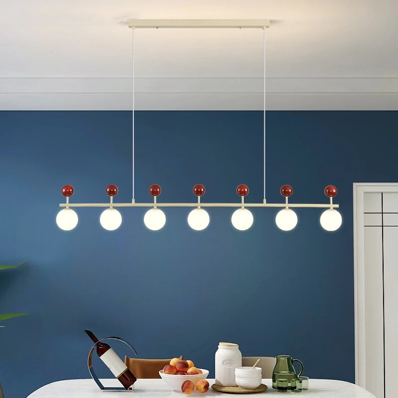 lustre en verre et métal style moderne pour éclairage dynamique - vue 4 sur 15