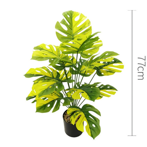 plantes artificielles grandes feuilles décoratives pour intérieur et bureau - vue 18 sur 24