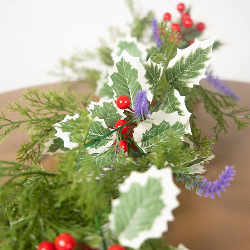 plantes artificielles pour décoration de Noël guirlande suspendue festive - vue 3 sur 6
