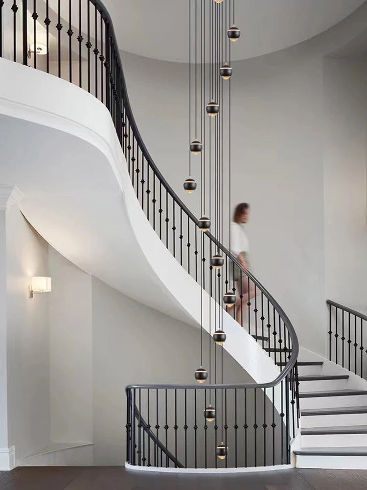 lustre à boules modèle 2022 luminaire suspendu design moderne - vue 5 sur 14