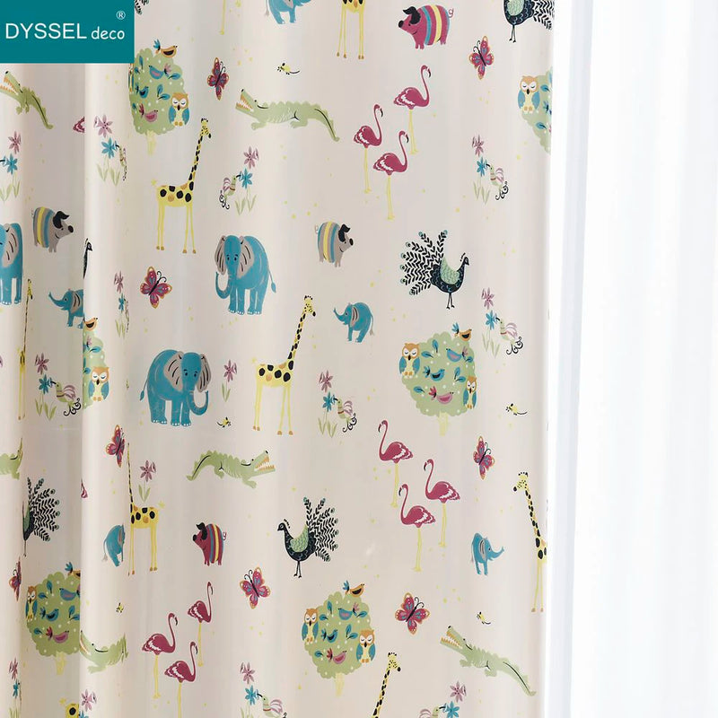 Rideau chambre enfant tulle animaux style européen