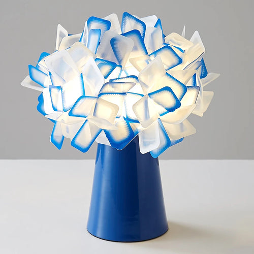 lampe de bureau moderne slamp clizia en plastique pvc fleur - vue 2 sur 13