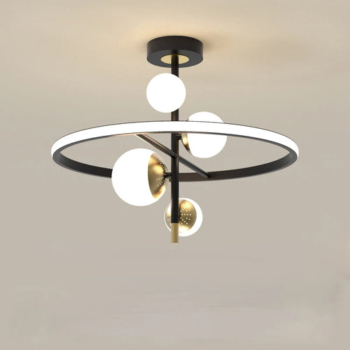 lustre led moderne nordique simple boule pour intérieur - vue 6 sur 16