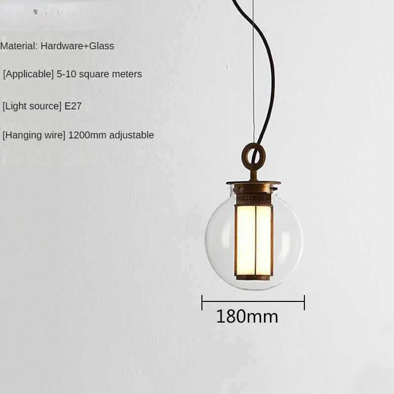 suspension en verre minimaliste pour espaces créatifs et rétro - vue 8 sur 9