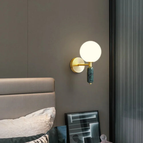 Applique murale Led en verre au design nordique moderne - vue 5 sur 8