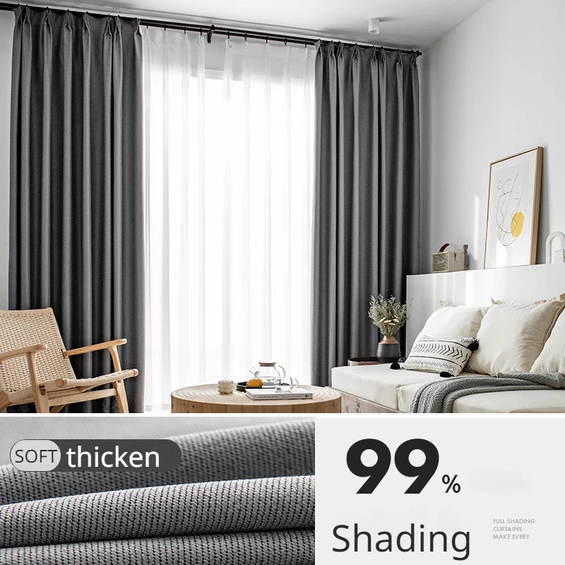 Rideau moderne occultation élevée pour salon chambre