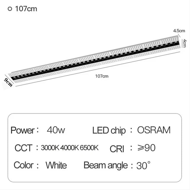 spot led encastrable magnétique moderne éclairage linéaire intérieur - vue 12 sur 16