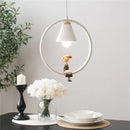 suspension modernes nordiques avec suspension oiseau led