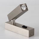 applique murale led avec interrupteur et port usb rotative