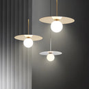 suspension modernes en verre led pour bar restaurant nordique